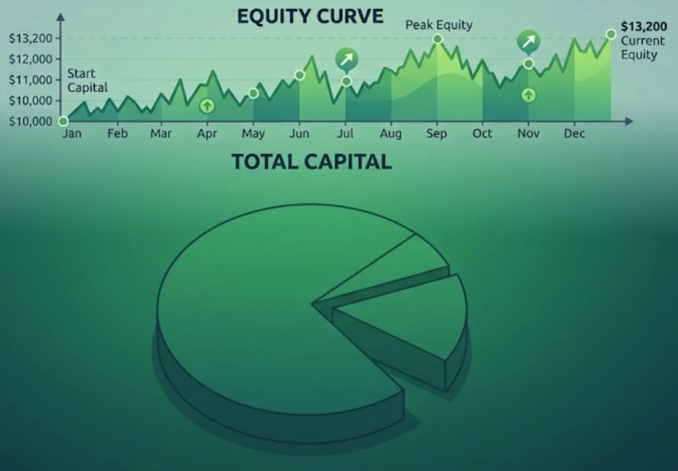Equity curve illustration